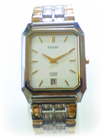 【アンティーク時計】クォーツ腕時計男性用---シチズンエクシードクォーツ腕時計